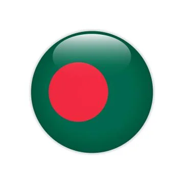 Bangladesh flag on button Stock-Illustration