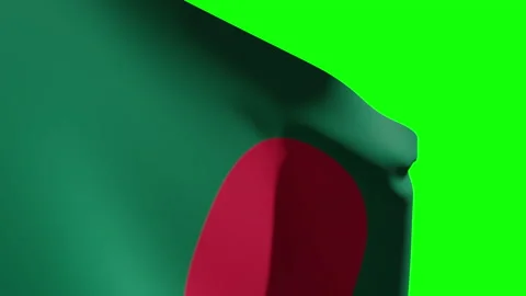 Bangladesh Flag Close Видео 133539754