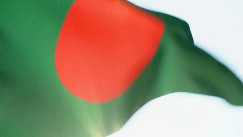 Bangladesh Flag Flapping Stock Footage 118961724
