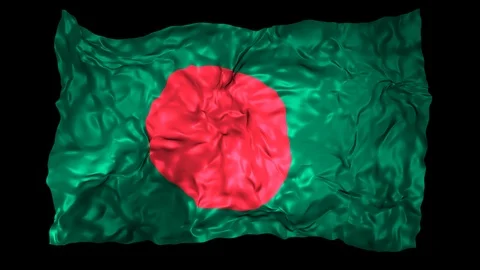 Bangladesh flag Stock Footage 110741787