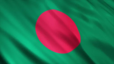 Bangladesh Flag Stock Footage 249031311