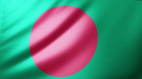 Bangladesh flag Video stock 326080396