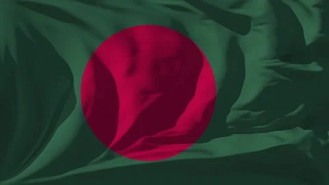 Bangladesh Flag Loop Stock Footage 295745782