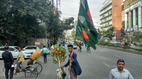 Bangladesh flag Stock Photos