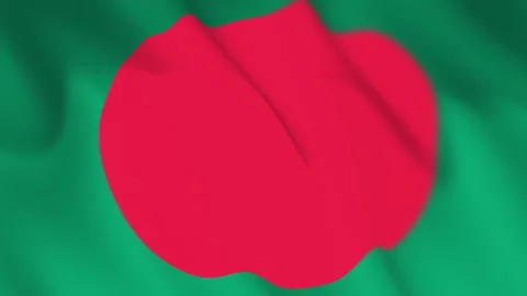Bangladesh Flag Seamless Loop 4k 60fps on Sky Background Stock Footage 340341922