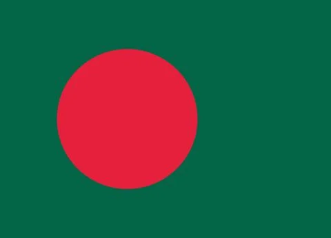 Bangladesh flag vector Ilustração Stock