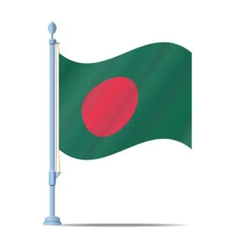 Bangladesh flag vector 스톡 일러스트