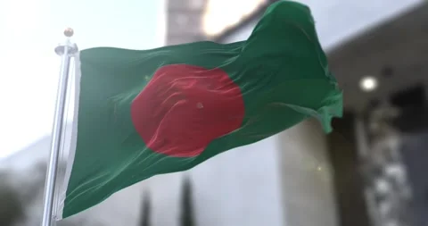 Bangladesh-flag-waving-seamless-loop-4k-60fps Stock Footage 332058605
