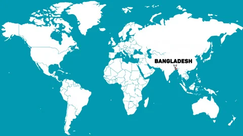 Bangladesh Map Animation Stock Footage 263071643