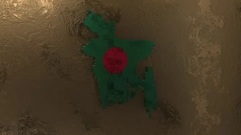 Bangladesh Map Stock Footage 277923358