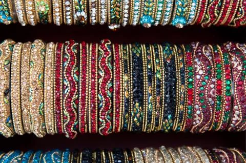 Bangles for sale Stock Photos