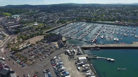 Bangor Marnia and town Co Down Northern Ireland 5 4K Stock Footage 165961353