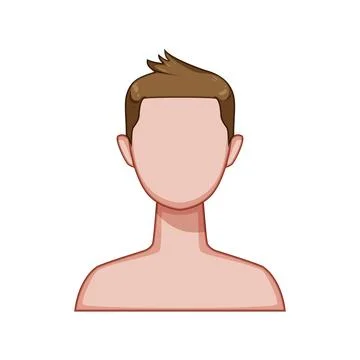 Bangs hairstyles for men cartoon vector illustration Stock Illustration
