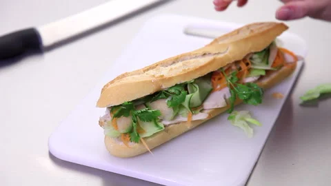 Banh Mi loaded Stock Footage 280676797