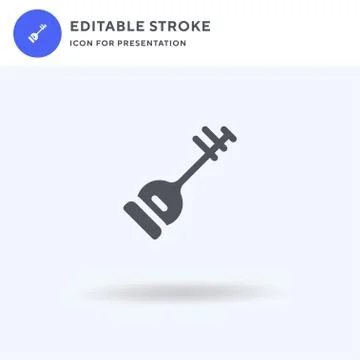 Banhu icon vector, filled flat sign, solid pictogram isolated on white, logo 스톡 일러스트