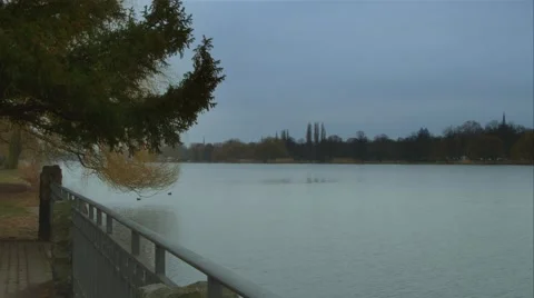 A Banister at the Alster Stock Footage 45188709