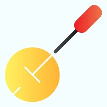 Banjo flat icon. String instrument vector illustration isolated on white Illustrazione stock