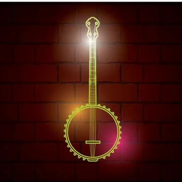 Banjo Stock Illustration
