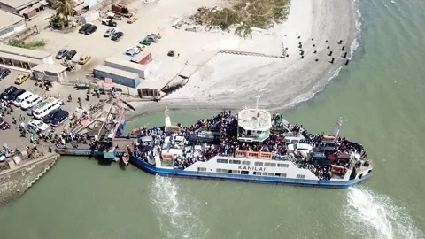 Banjul Ferry Docking Video stock 152780765