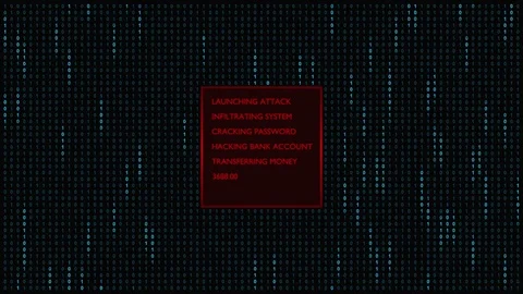 Bank Account Hack Stock Footage 79044610