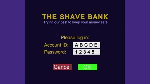 Bank Account Hack Parody Stock Footage 102548175