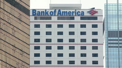 Bank of America in Hong Kong Stock Footage 59552825