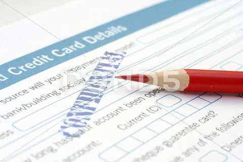 Bank application Stock Photos