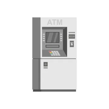 Bank ATM machine Stock Illustration