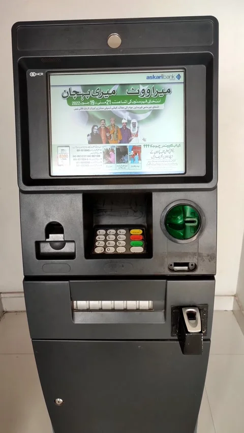 Bank ATM Is Running Stock-Footage 202189016