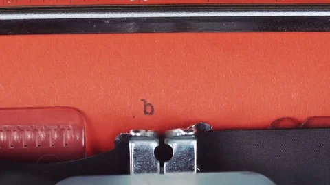 Bank bankrupt - Typed on a old vintage typewriter. Printed on red paper. The red Stock Footage