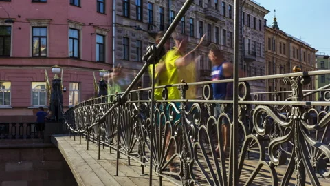 The Bank Bridge with the Griffins Stock Footage 170758730