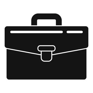 Bank briefcase icon, simple style Ilustración de archivo