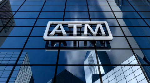 Bank building, cloud and blue sky time-lapse. Stock Footage 54919337