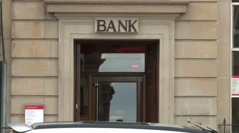 Bank Building Stock Footage 10700560