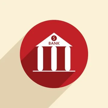 Bank building. Stock Illustration