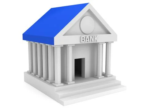 Bank building Ilustración de archivo