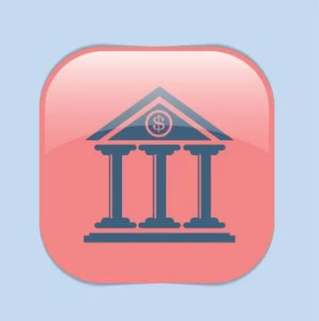 Bank building. Stock Illustration