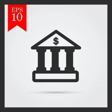 Bank building Stock Illustration