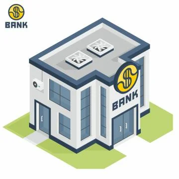 Bank building Stock Illustration