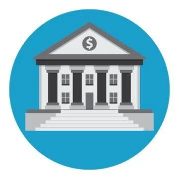 Bank building Stock Illustration