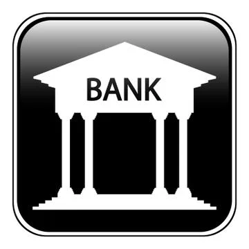 Bank button Illustrazione stock
