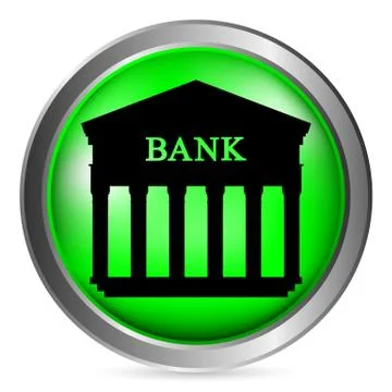 Bank button Stock Illustration