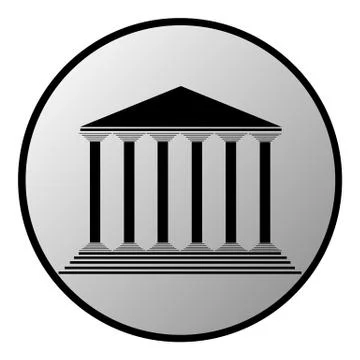 Bank button Stock Illustration