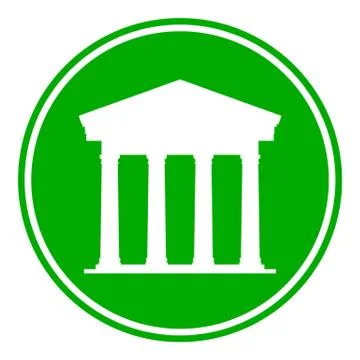 Bank button Stock Illustration