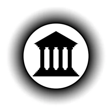 Bank button. Stock Illustration