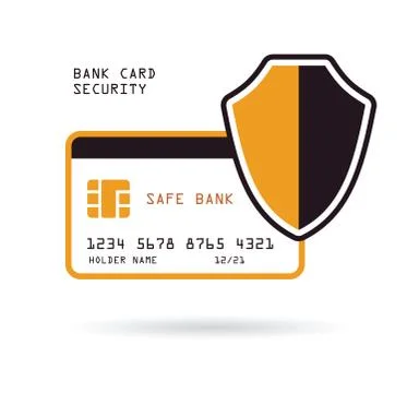 Bank card security Stock Illustration