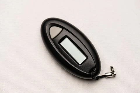 Bank code generator key tag on white table Stock Photos