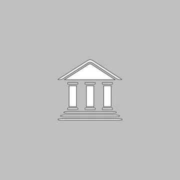 Bank computer symbol Illustrazione stock