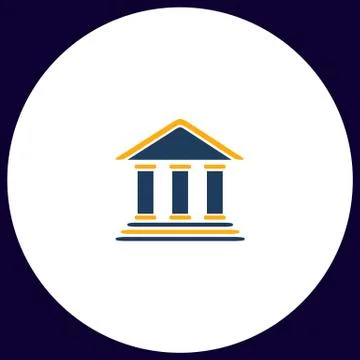 Bank computer symbol Stock Illustration