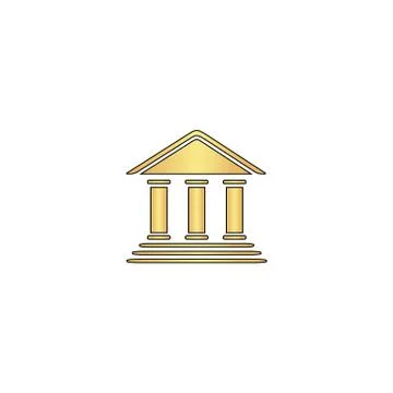 Bank computer symbol Illustrazione stock